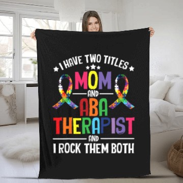 Discover ABA Therapist Behavioral Science Analyst ABA Therapy Fleece Blankets