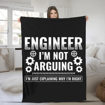 Discover Engineer Explaining Why Im Right Engineering Engineer Zip Fleece Blankets