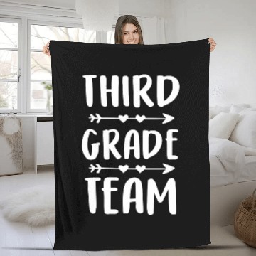 Discover Third Grade Team Teacher Student Back To School Kids Fleece Blankets