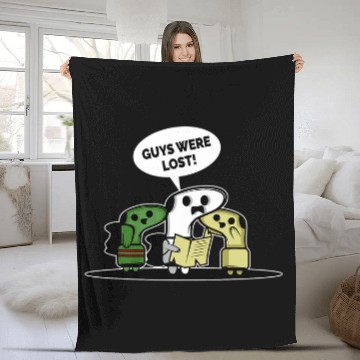 Discover Guys were lost Housekeeper Or Laundry Worker Fleece Blankets