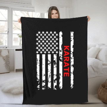 Discover American Karate Karate Martial Arts Fleece Blankets