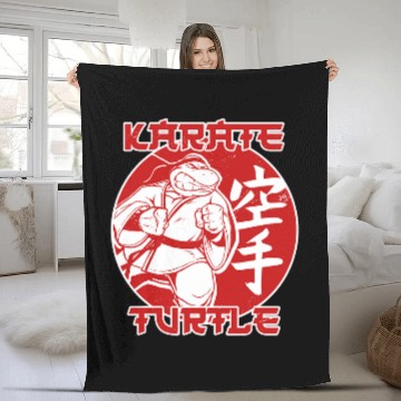 Discover Karate Turtle Environment Warrior Environmentalist Turtle Fleece Blankets