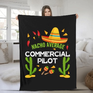 Discover Nacho Average Commercial Pilot Cinco De Mayo Baseball Tees Fleece Blankets