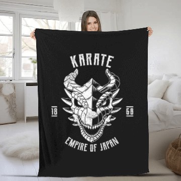 Discover Japanese Dragon Karate Gift Fleece Blankets