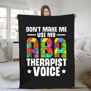 Discover ABA Therapy Behavioral Science Analysis ABA Therapist Fleece Blankets