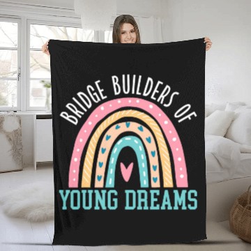 Discover Middle School Counselor Student Counseling Profession 4 Fleece Blankets
