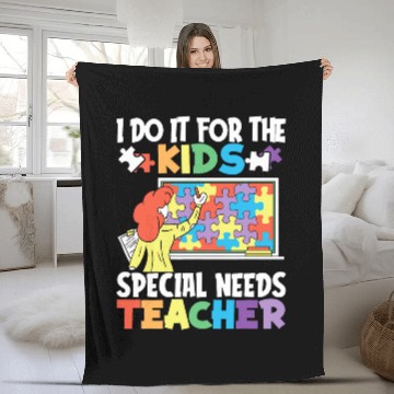 Discover Teacher Puzzle Scholar Educator Student Special Education Baseball Tees Fleece Blankets