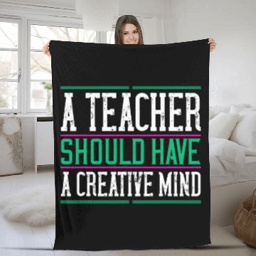 Discover Teachers day gift Professor Instructor Creative Mind Baseball Tees Fleece Blankets