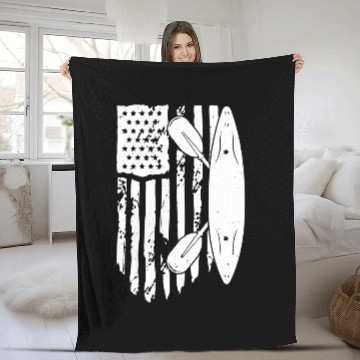Discover Kayak Paddle Boat Canoeing 1 Fleece Blankets