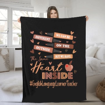 Discover English Language Learner Teacher Black History Month Fleece Blankets