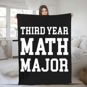 Discover Third Year Math Major Fleece Blankets
