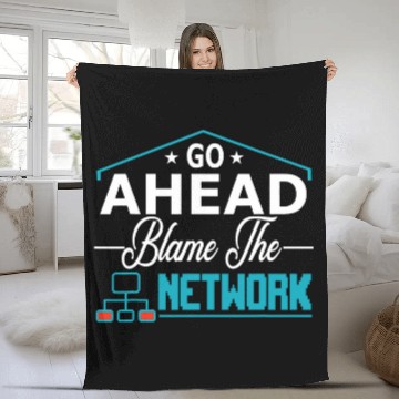 Discover Network Expert Design for Software Engineers Programmer Fleece Blankets