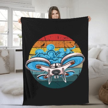 Discover Drone Gift Drone Pilot Quadcopter FPV Drone Pilot Zip Fleece Blankets