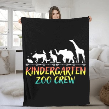 Discover Kindergarten Zoo Crew Matching Teacher Students Back School Baseball Tees Fleece Blankets