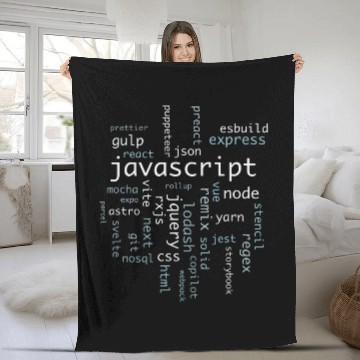 Discover Javascript Frontend Engineer Software Developer Baseball Tees Fleece Blankets