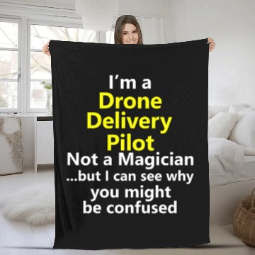 Discover Drone Delivery Pilot Job Career Occupation Baseball Tees Fleece Blankets