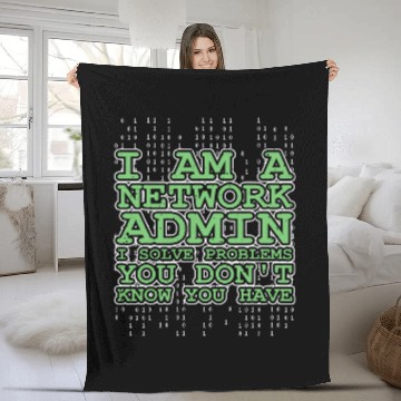 Discover Network Admin Administrator Sysadmin IT Programmer 2 Baseball Tees Fleece Blankets