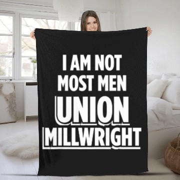 Discover Union Millwright Industrial Mechanic Worker 11 Fleece Blankets