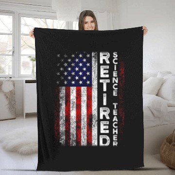 Discover Retired Science Teacher Instructing School Retirement Baseball Tees Fleece Blankets