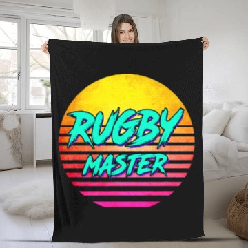 Discover 1980s Retro Rugby Master Zip Fleece Blankets