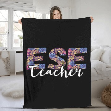 Discover ESE Teacher Exceptional Student Education Flower Teaching 1 Baseball Tees Fleece Blankets
