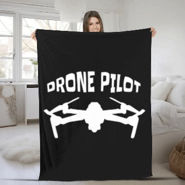 Discover Drone Pilot 9 Fleece Blankets