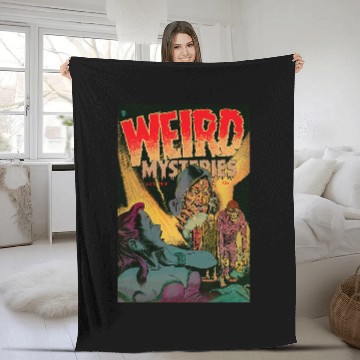 Discover Halloween Horror vintages Evil Witch Comic Book Retro Scary Fleece Blankets