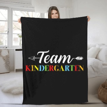 Discover Team Kindergarten Back to School Teacher Student Zip Fleece Blankets