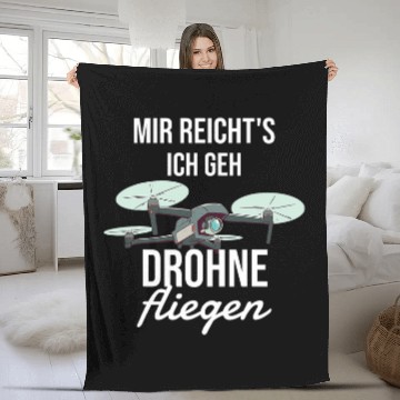 Discover Mir Reichts Drone Fly Gift for Drone Pilot Fleece Blankets