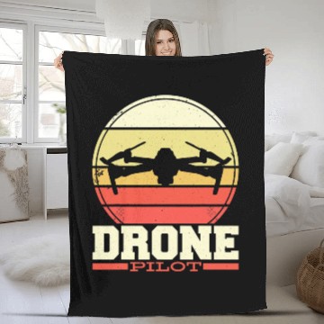 Discover Drone Pilot 7 Baseball Tees Fleece Blankets
