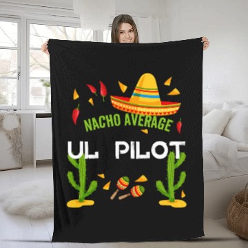 Discover Nacho Average UL Pilot Cinco De Mayo Baseball Tees Fleece Blankets