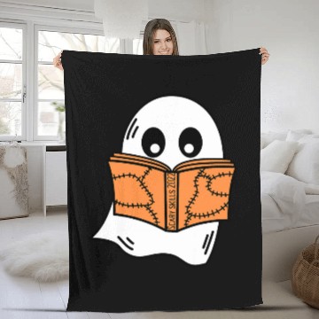 Discover Groovy Halloween Read Book skills Fleece Blankets