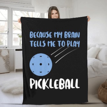 Discover because brain plan pickleball pickleball game Pickleball Baseball Tees Fleece Blankets