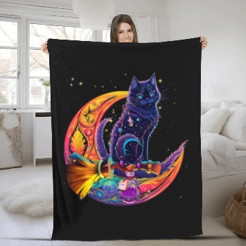 Discover Sailor Meow Cute Moon Cat Space Magic Gothic Halloween Baseball Tees Fleece Blankets
