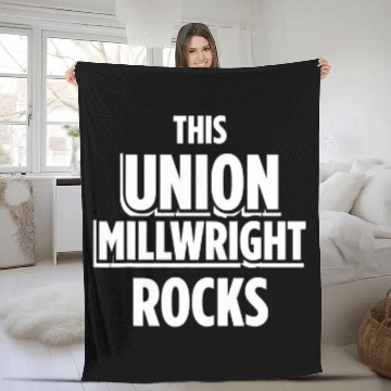 Discover Union Millwright Industrial Mechanic Worker 18 Baseball Tees Fleece Blankets