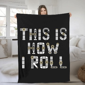 Discover This Is How I Roll Machine Gears Mechanical Engineer Baseball Tees Fleece Blankets