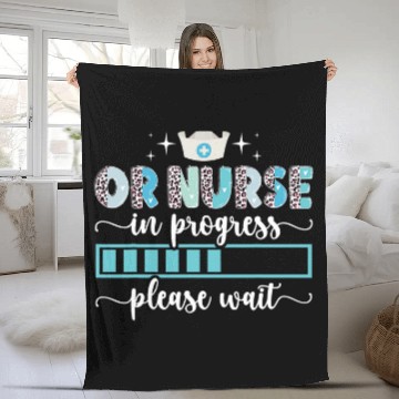 Discover Future OR nurses In Progress Operating Room Nursing Student Baseball Tees Fleece Blankets