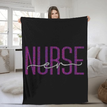 Discover ER nurses Emergency Room nurses School Funny Nursing Student 3 Fleece Blankets