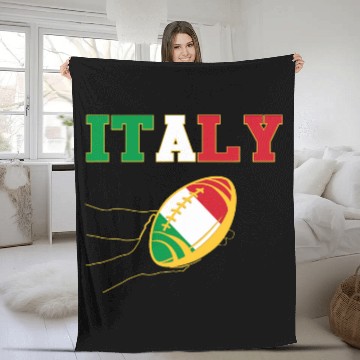 Discover ITALIAN FLAG ITALY RUGBY Baseball Tees Fleece Blankets