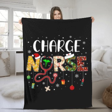 Discover Charge nurses Merry Christmas Cute nurses Christmas Pattern Baseball Tees Fleece Blankets