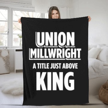 Discover Union Millwright Industrial Mechanic Worker 30 Baseball Tees Fleece Blankets