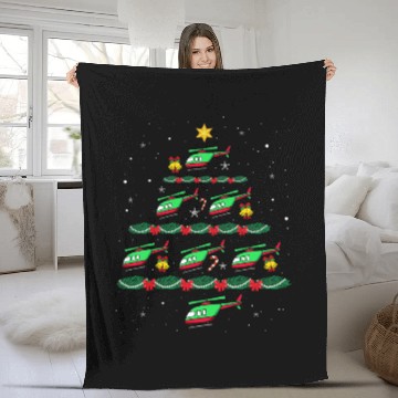 Discover Helicopter Ugly Christmas Pilot xmass Tree Baseball Tees Fleece Blankets
