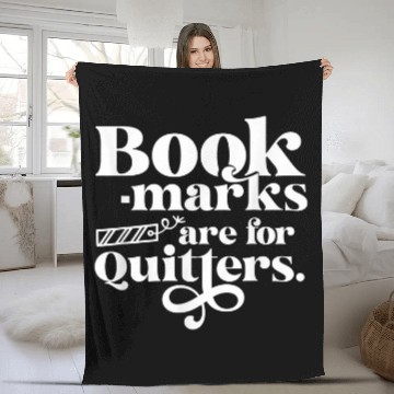 Discover Bookmarks Are For Quitters Cute And Funny Book Lover Baseball Tees Fleece Blankets