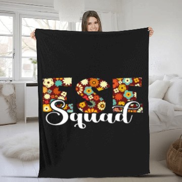 Discover Teaching Squad Exceptional Student Education ESE Teacher 1 Fleece Blankets