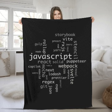 Discover Javascript Software Developers Frontend Engineer Baseball Tees Fleece Blankets