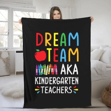 Discover Kindergarten Teacher Fleece Blankets Dream Team Aka Kindergarten Teacher Fleece Blankets