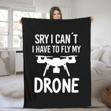 Discover Drone pilot drone owner drone multicopter saying Fleece Blankets