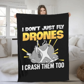 Discover Drone Flying Design for a Quadrocopter Hobby Pilot 1 Fleece Blankets