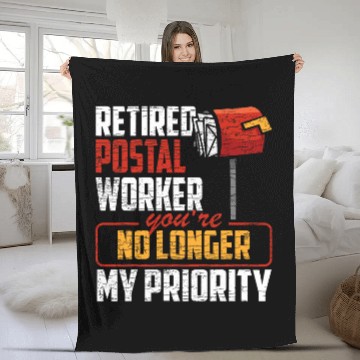 Discover Retired Postal Worker Postman 1 Baseball Tees Fleece Blankets