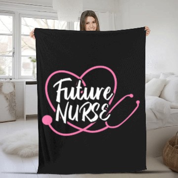 Discover Future nurses Gift Funny Nursing Student nurses In Progress Baseball Tees Fleece Blankets